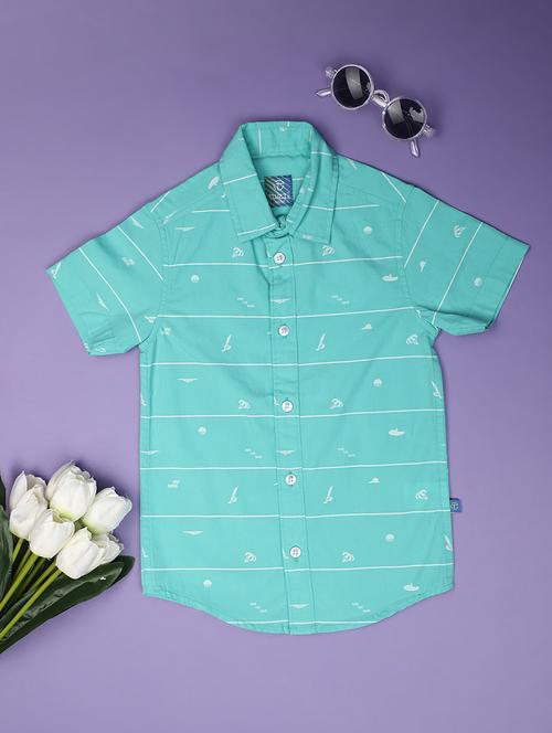 green cotton shirt - 20724787 - Very Small Image - 1