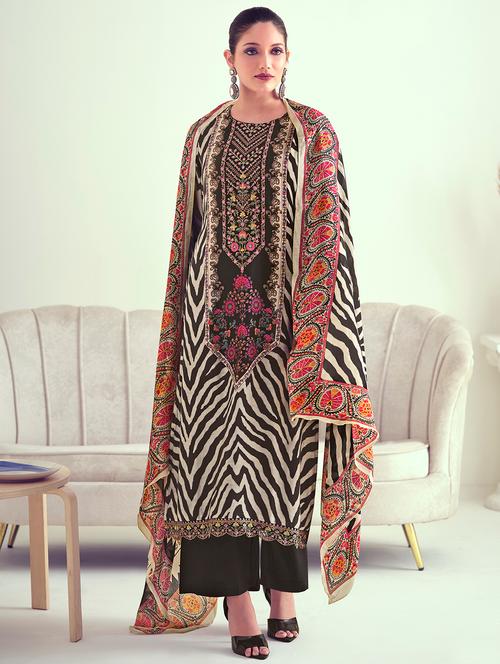 women printed unstitched suit set with dupatta - 20831740 - Very Small Image - 1