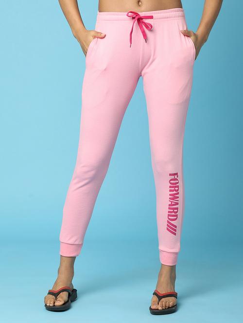 mid rise placement printed track pant - 20839447 - Very Small Image - 1