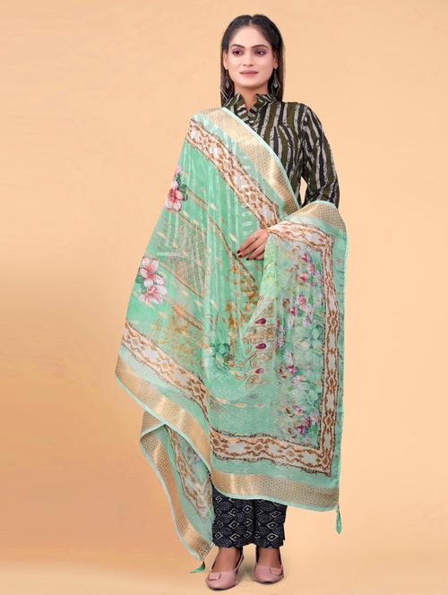 women printed casual wear dupatta - 20865407 - Very Small Image - 1