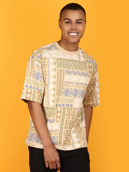 men round neck printed t-shirt - 20948573 - Very Small Image - 1