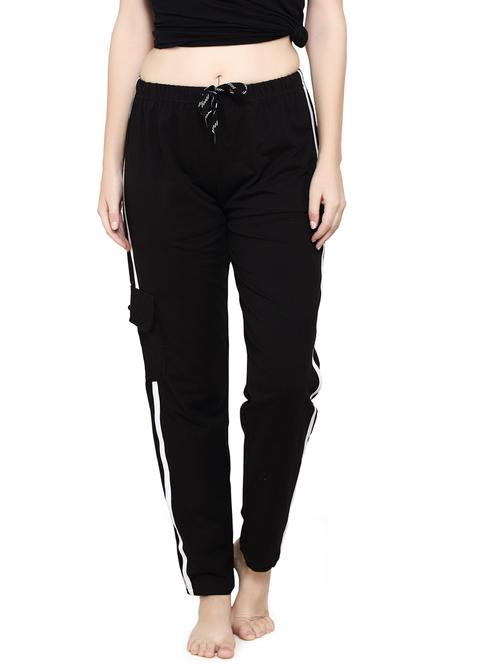 women black side taped detailed track pant - 20961803 - Very Small Image - 1