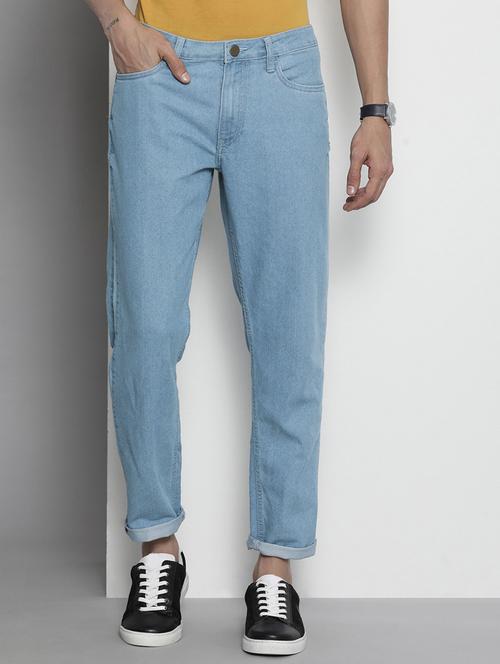men solid mid rise cotton jeans - 20983251 - Very Small Image - 1