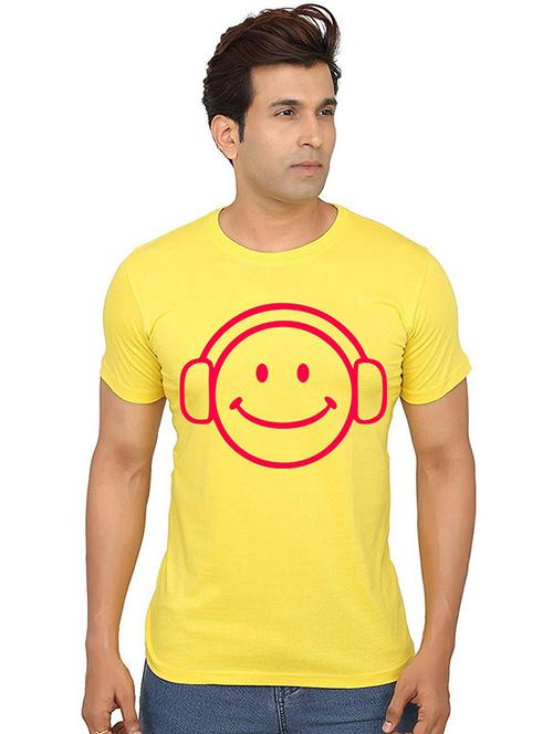 men's round neck front print t-shirt - 20991329 - Very Small Image - 1