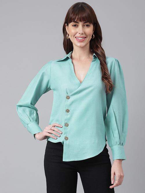 light blue polyester top - 21016512 - Very Small Image - 1