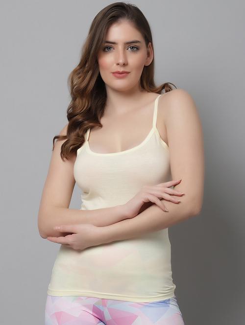 women solid color cotton camisole - 21100927 - Very Small Image - 1