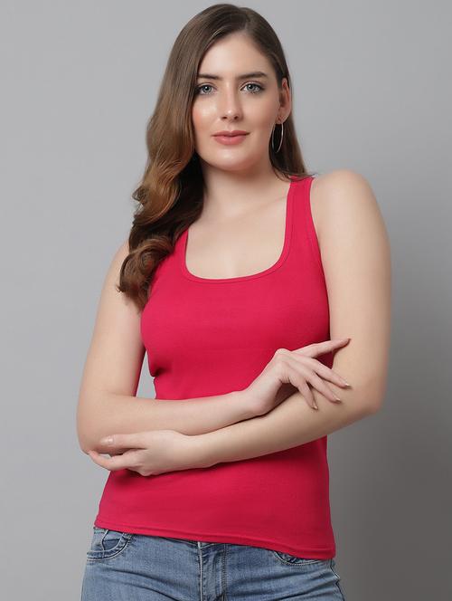 women sleeveless solid camisole - 21101009 - Very Small Image - 1