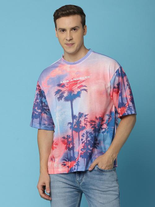 men round neck printed t-shirt - 21134980 - Very Small Image - 1