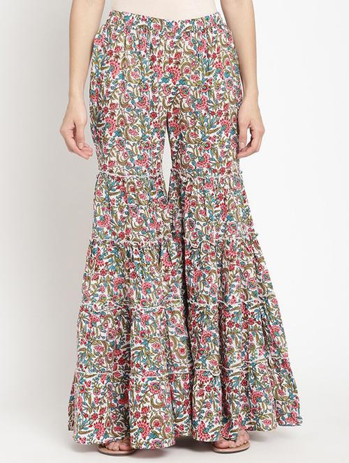 women multi color printed sharara - 21195636 - Very Small Image - 1