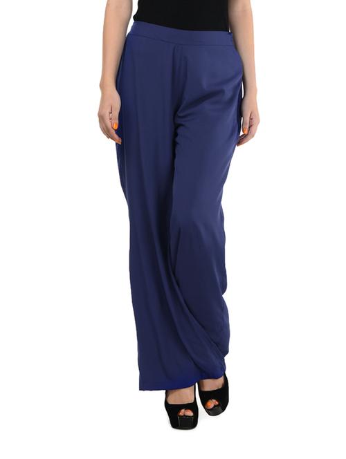 navy blue palazzos - 21203 - Very Small Image - 1
