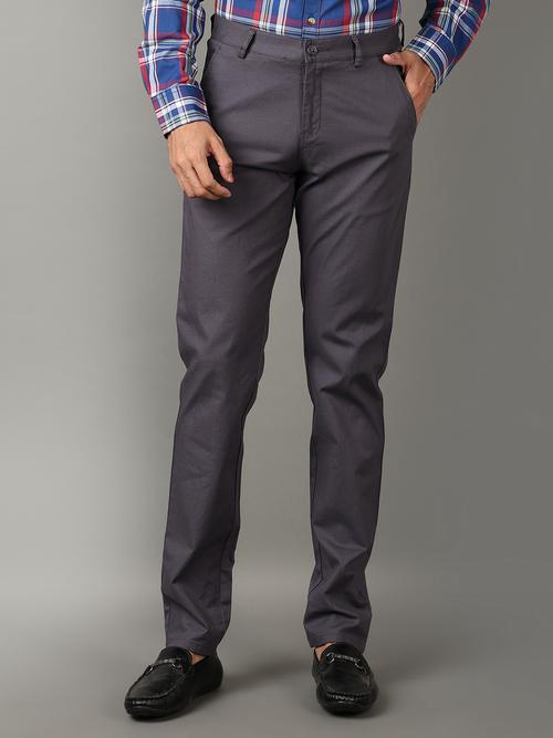 grey cotton chinos casual trousers - 21275283 - Very Small Image - 1