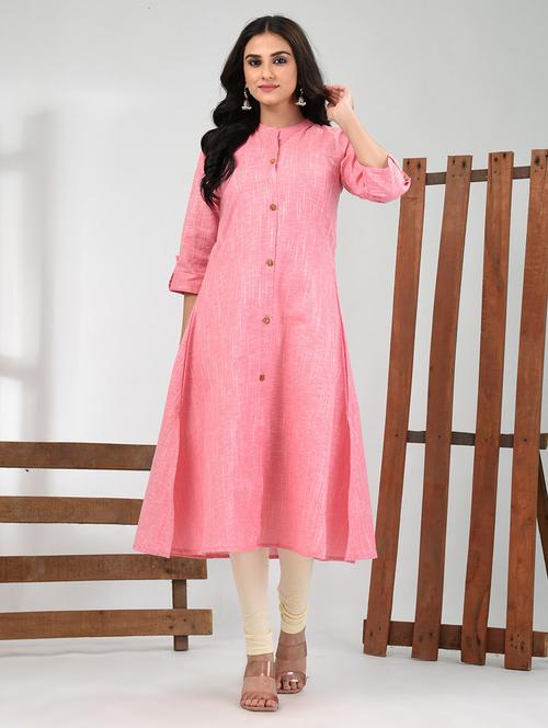 women three quarter sleeve straight kurta - 21291328 - Very Small Image - 1