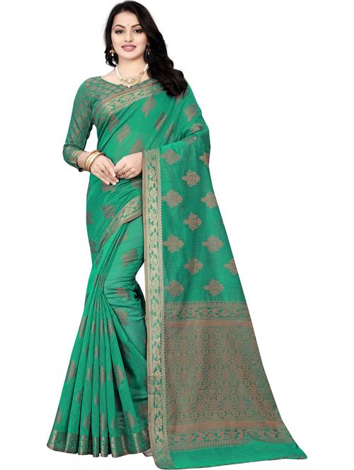 women self design handloom saree with blouse - 21317757 - Very Small Image - 1