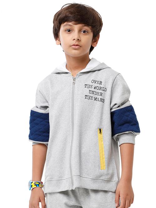boys long sleeves hooded neck sweatshirts - 21321988 - Very Small Image - 1