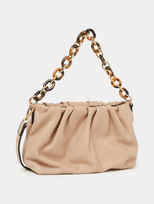pink leatherette (pu) sling bag - 21332528 - Very Small Image - 1