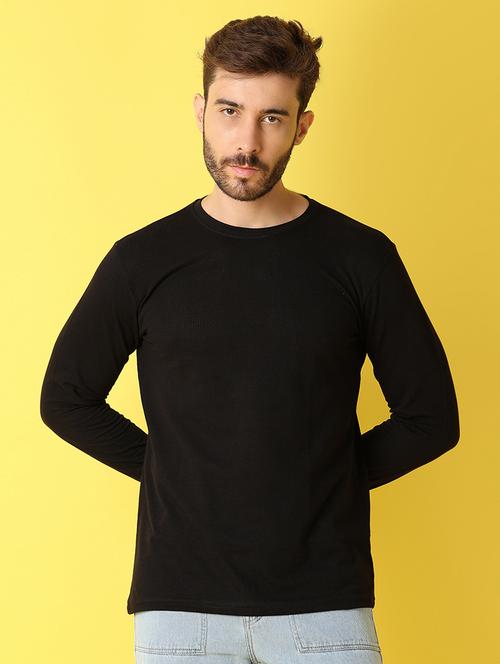 men round neck solid t-shirt - 21341762 - Very Small Image - 1