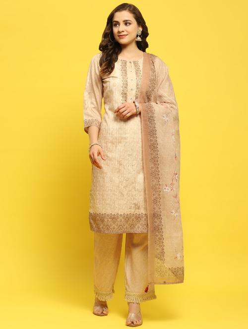 women printed kurta pant set with dupatta - 21353701 - Very Small Image - 1