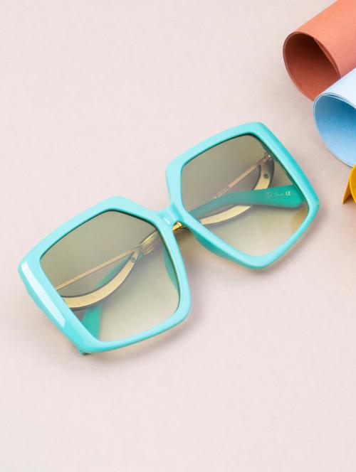 ted smith full rim over-sized shape branded latest and stylish sunglasses|polycarbonate lens & 100 % uv protection|women - 21387335 - Very Small Image - 1