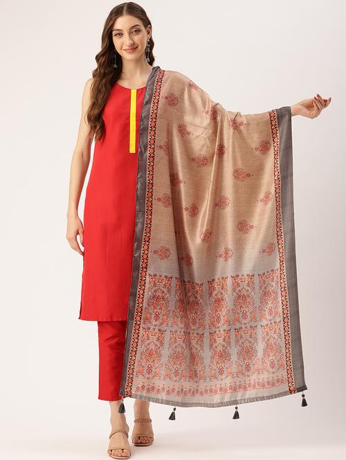 women printed dupatta - 21395440 - Very Small Image - 1