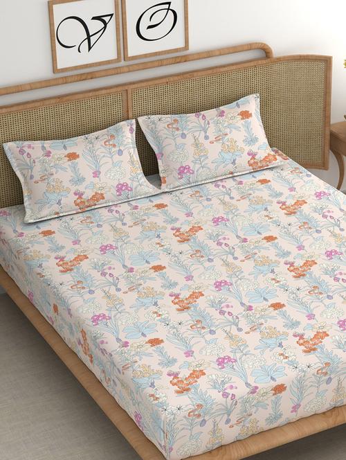 printed bedsheet with pillow covers - 21412385 - Very Small Image - 1