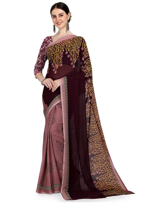 women printed casual wear saree with blouse - 21413869 - Very Small Image - 1
