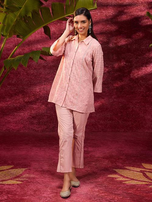 women spread collar self-designed regular shirt - 21456816 - Very Small Image - 1