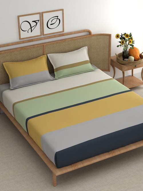 chhavi india 210 tc double king bedsheet - 21481791 - Very Small Image - 1