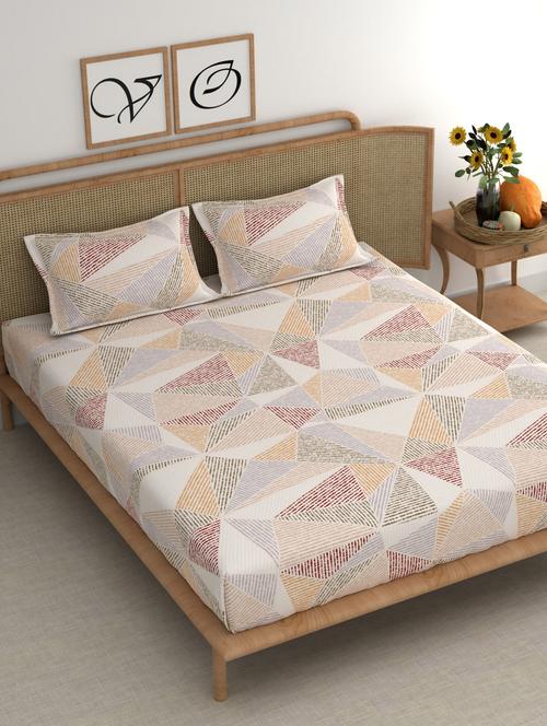 chhavi india 210 tc double king bedsheet - 21482555 - Very Small Image - 1