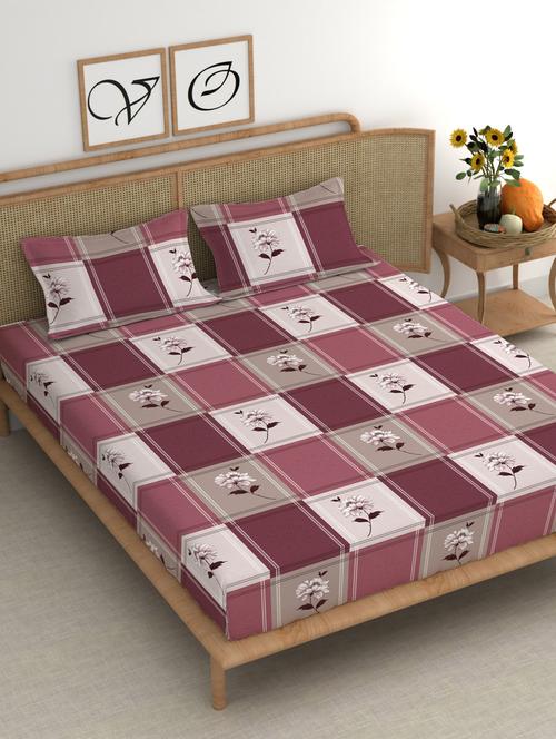 chhavi india 210 tc double king bedsheet - 21483361 - Very Small Image - 1