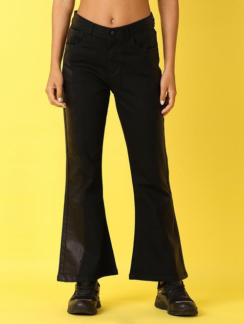 women solid mid rise bootcut jean - 21489440 - Very Small Image - 1