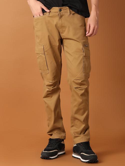 men mid rise solid cargo - 21493239 - Very Small Image - 1