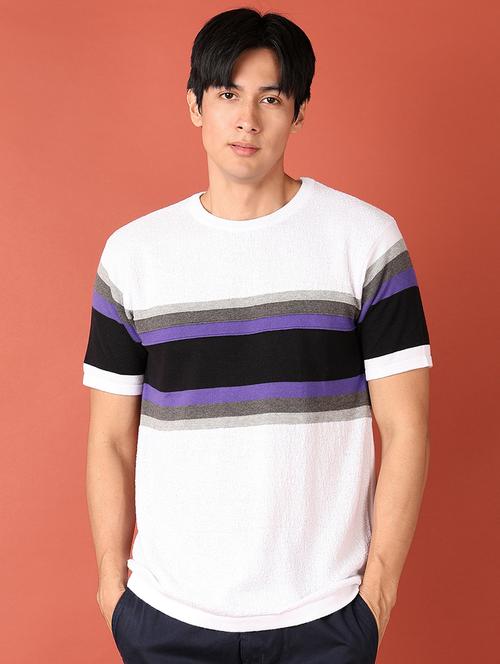 men color block short sleeve t-shirt - 21510045 - Very Small Image - 1