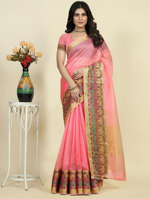 women self-designed bordered saree - 21549657 - Very Small Image - 1