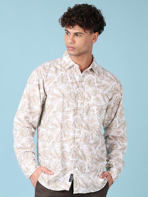 men long sleeves printed casual shirt - 21551562 - Very Small Image - 1