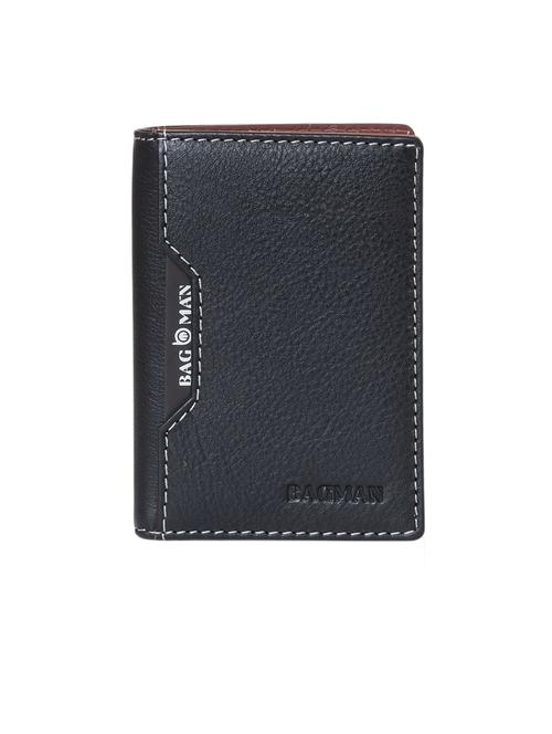 black genuine leather card holder - 21556633 - Very Small Image - 1