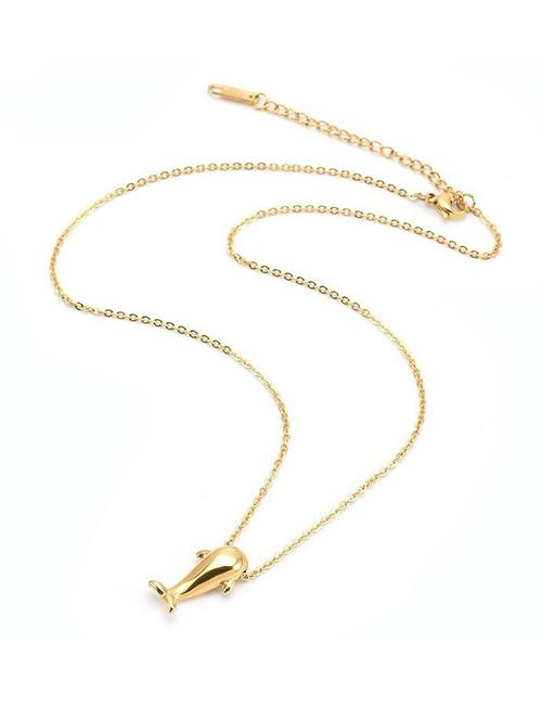 women gold stainless steel chain necklace - 21558720 - Very Small Image - 1