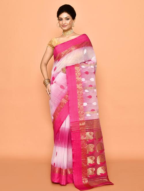 women self design handloom saree - 21583386 - Very Small Image - 1