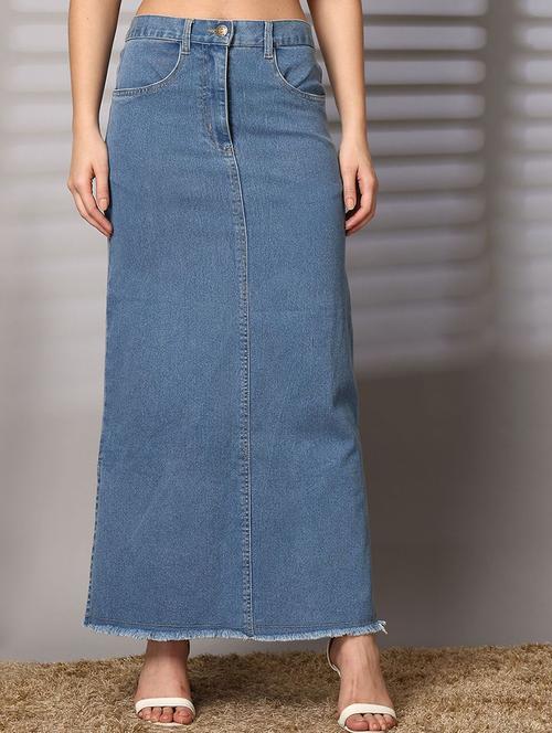 women solid a-line skirt - 21597916 - Very Small Image - 1