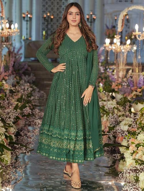 women green embroidered suit set - 21651824 - Very Small Image - 1