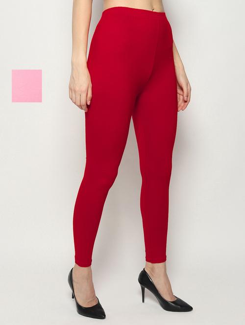 women pack of 2 solid legging - 21660709 - Very Small Image - 1