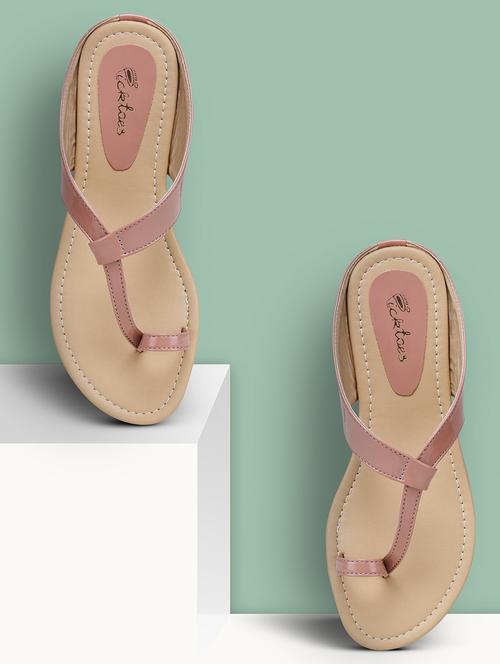 women solid slip on flat sandal - 21676621 - Very Small Image - 1