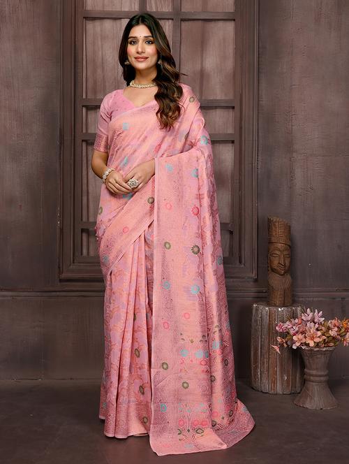 women self design banarasi saree with blouse - 21678807 - Very Small Image - 1