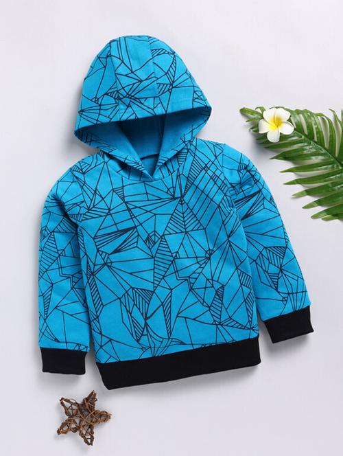 kids printed hooded long sleeves sweatshirt - 21680838 - Very Small Image - 1
