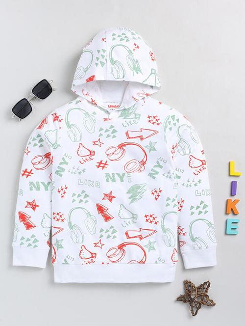 kids printed hooded long sleeves sweatshirt - 21680849 - Very Small Image - 1