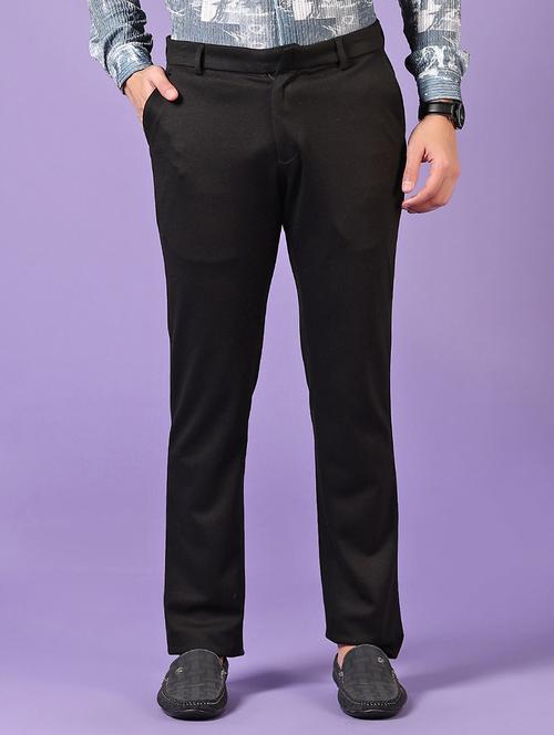 men solid mid rise casual chinos - 21686717 - Very Small Image - 1