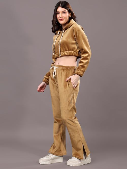 women solid long sleeves winter wear set - 21698494 - Very Small Image - 1