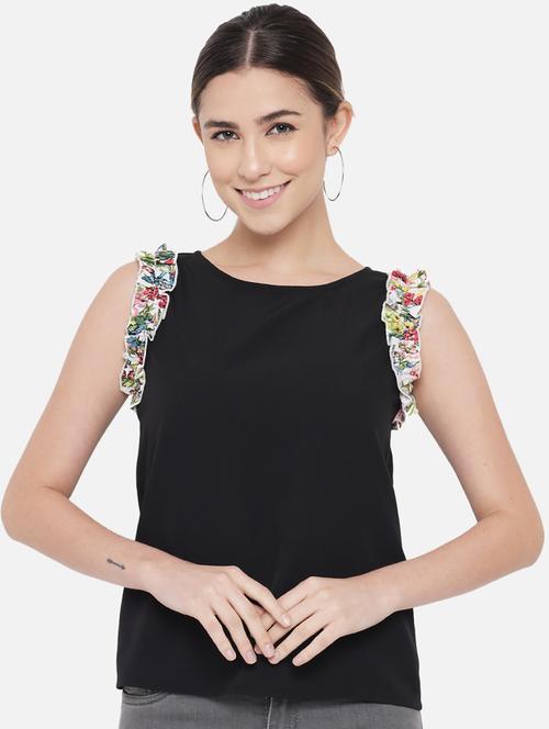 women black solid sleeveless top - 21700106 - Very Small Image - 1