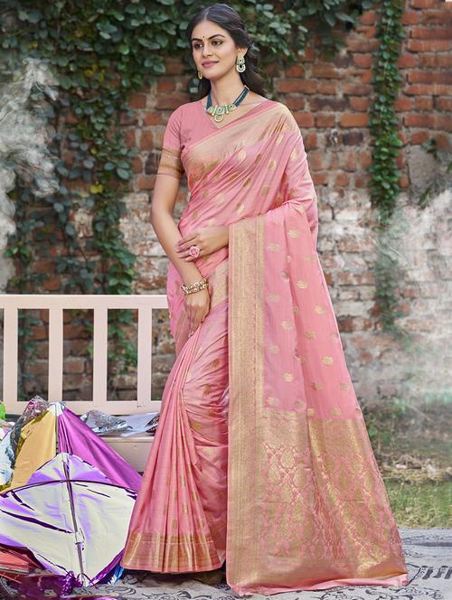 women self design banarasi saree with blouse - 21708933 - Very Small Image - 1