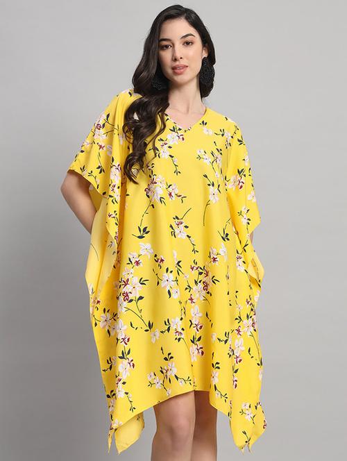 women printed relaxed fit kaftan dress - 21709741 - Very Small Image - 1