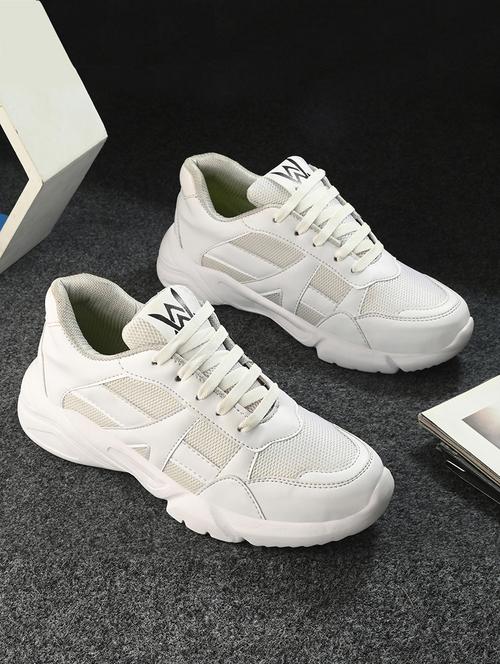 men solid running sport shoes - 21710339 - Very Small Image - 1